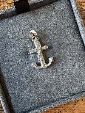 David Yurman Maritime Anchor Amulet Pendant in Sterling Silver